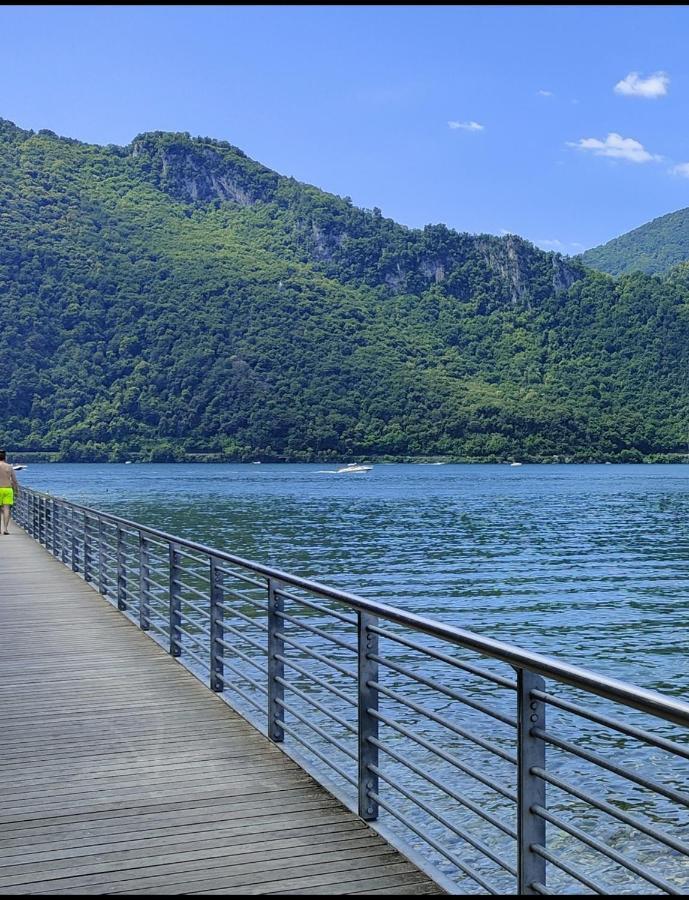 Lake Como Casa La Rosa Abbadia Lariana Buitenkant foto