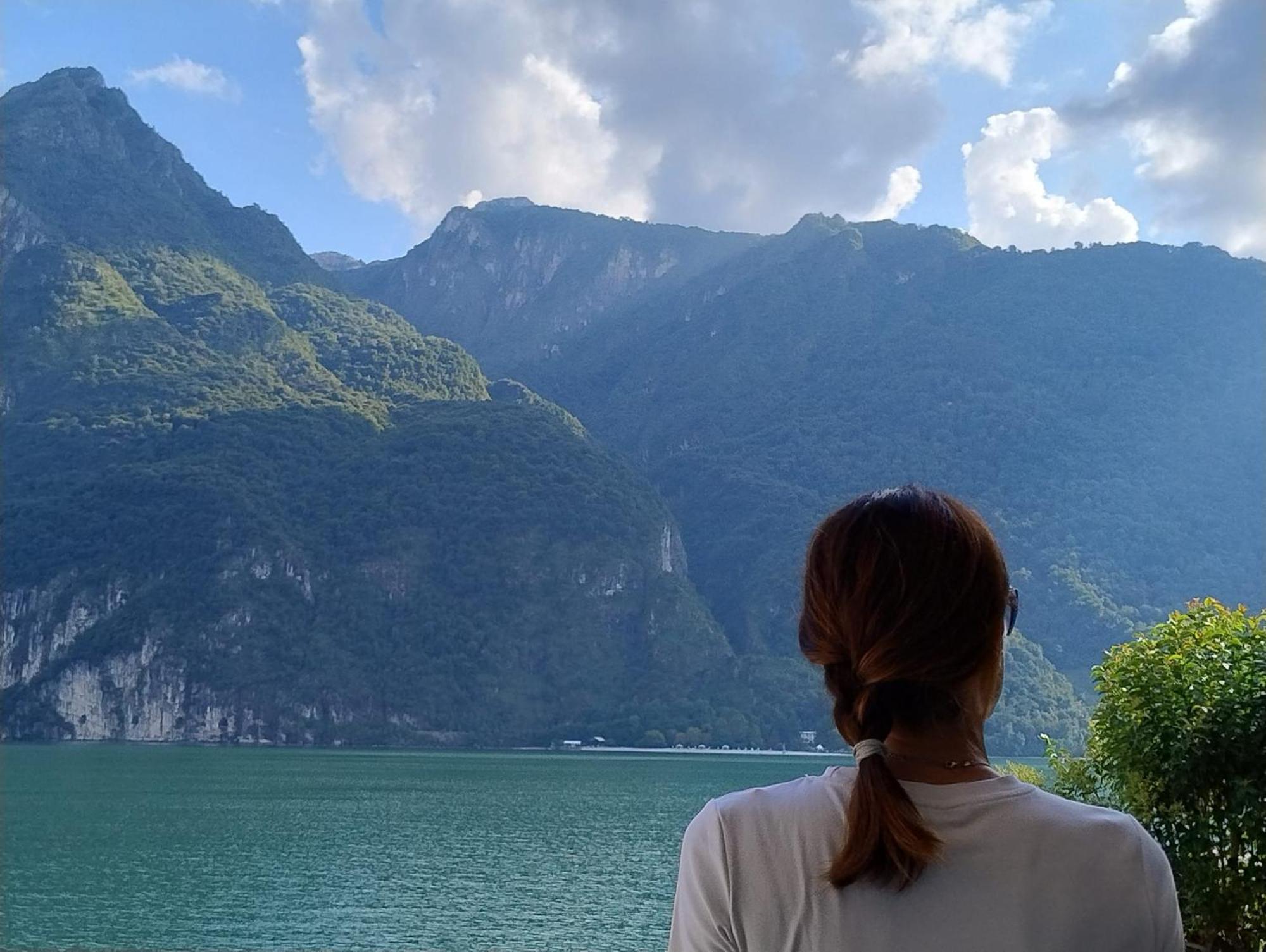 Lake Como Casa La Rosa Abbadia Lariana Buitenkant foto