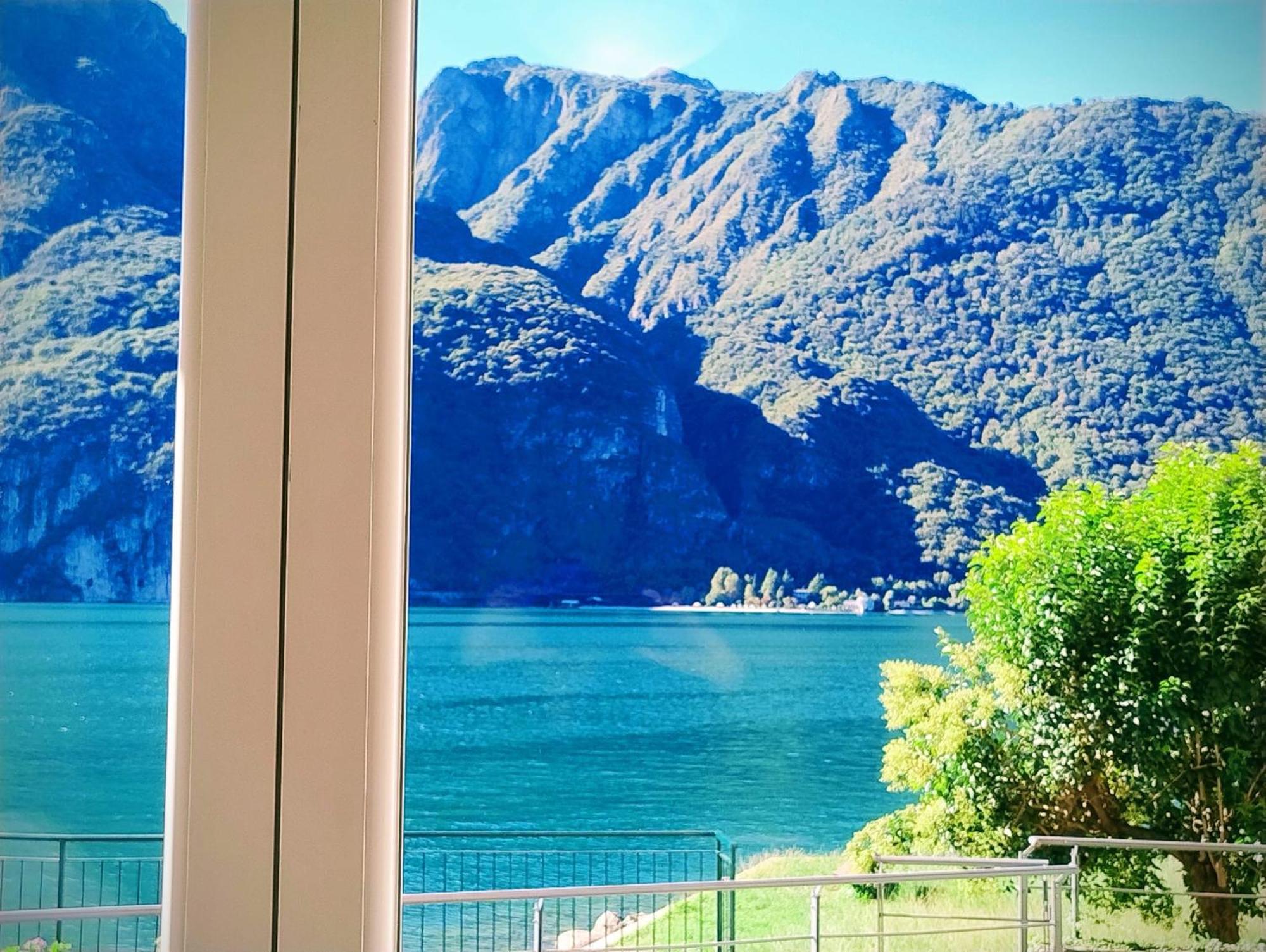 Lake Como Casa La Rosa Abbadia Lariana Buitenkant foto